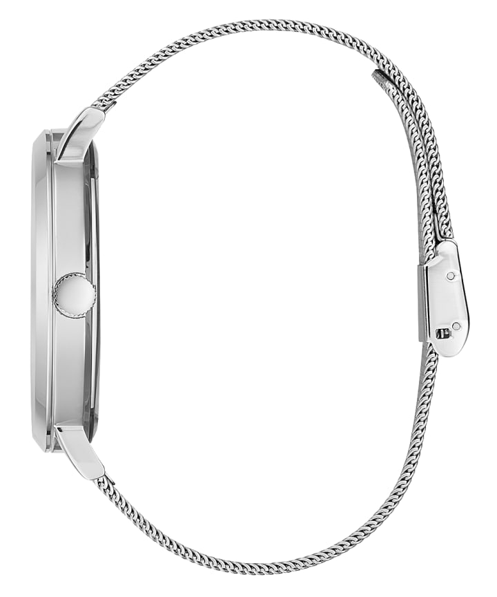 Silver Tone Case Silver Tone Stainless Steel Watch large