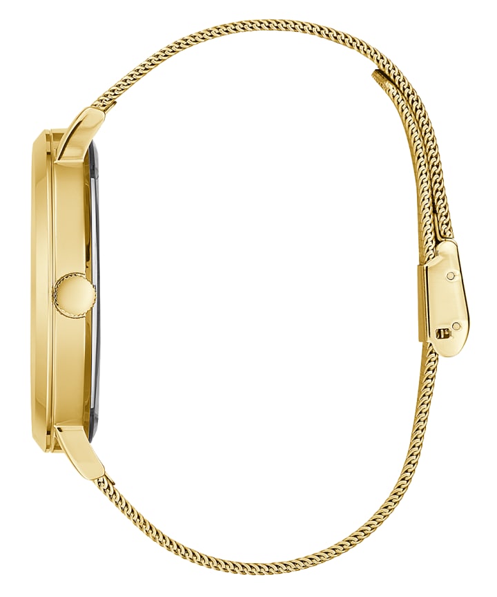 Gold Tone Case Gold Tone Stainless Steel Watch large