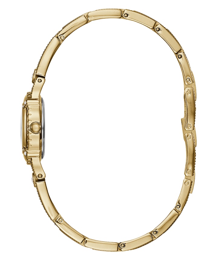 Gold Tone Case Gold Tone Brass Watch large
