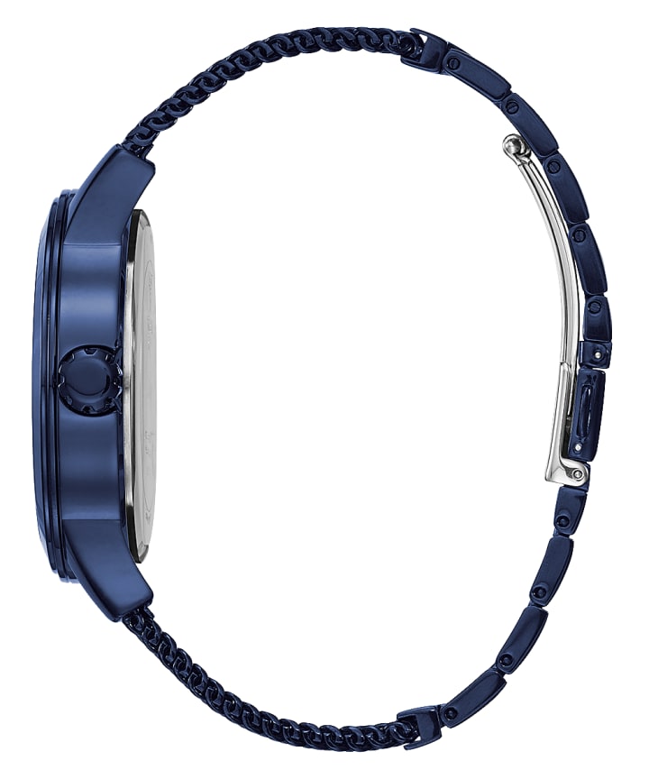Blue Case Blue Stainless Steel/Mesh Watch large