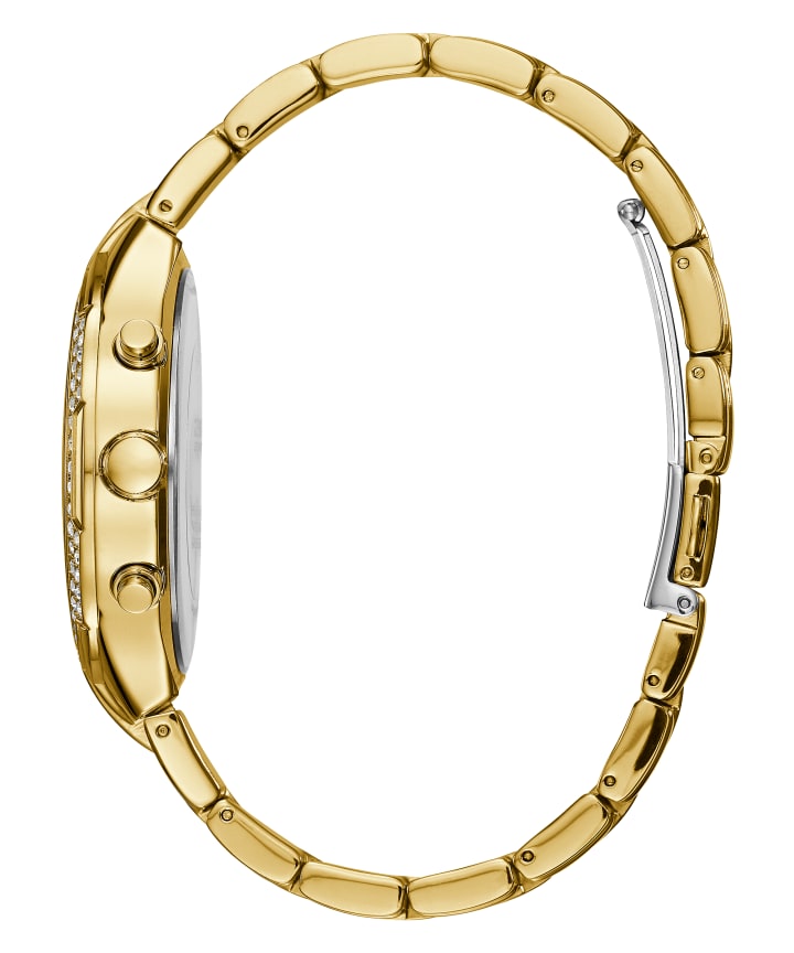 Gold Tone Case Gold Tone Stainless Steel Watch large