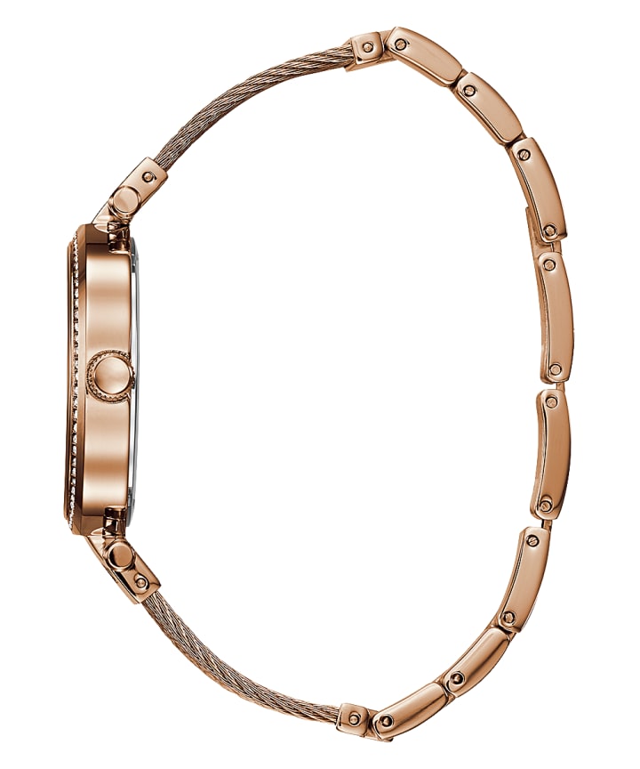 Rose Gold Tone Case Rose Gold Tone Stainless Steel/Mesh Watch large