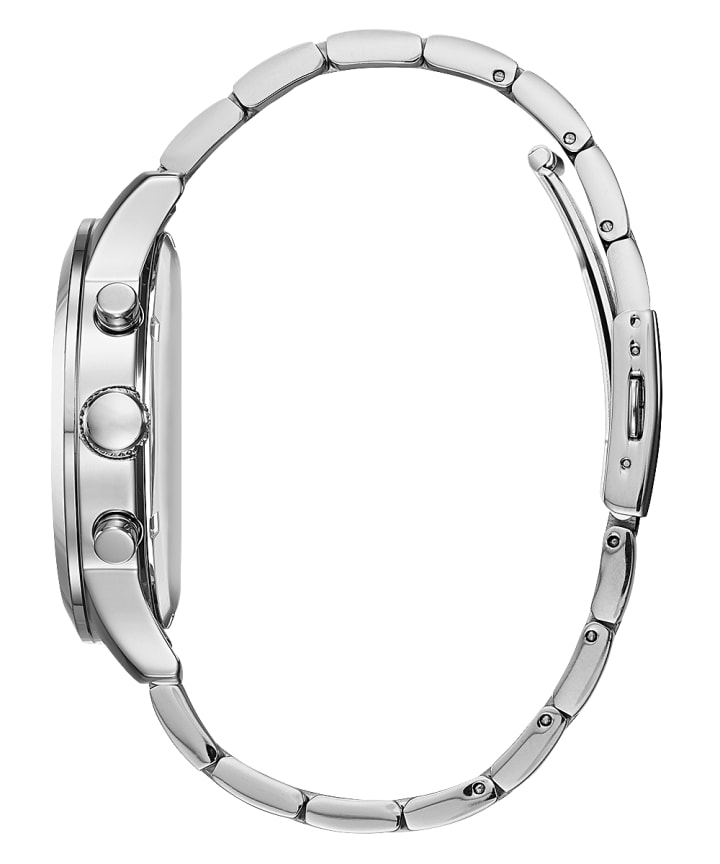 Silver Tone Case Silver Tone Stainless Steel Watch large