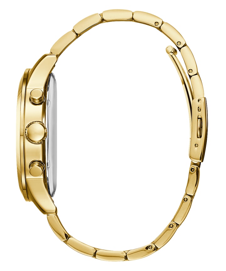 Gold Tone Case Gold Tone Stainless Steel Watch large