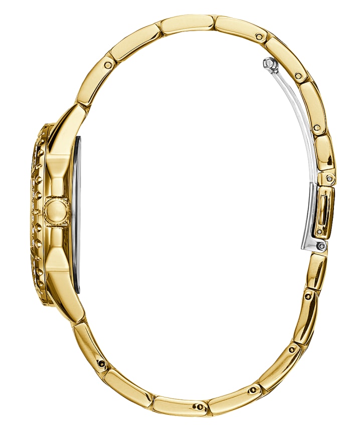 Gold Tone Case Gold Tone Stainless Steel Watch large