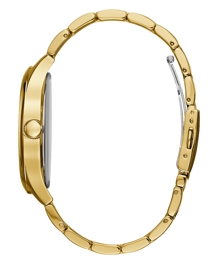 Gold Tone Case Gold Tone Stainless Steel Watch large