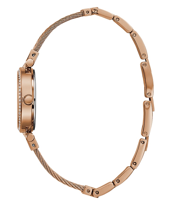 Rose Gold Tone Case Rose Gold Tone Stainless Steel/Mesh Watch large