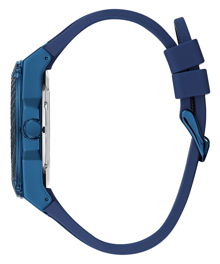 Blue Case Blue Silicone Watch large