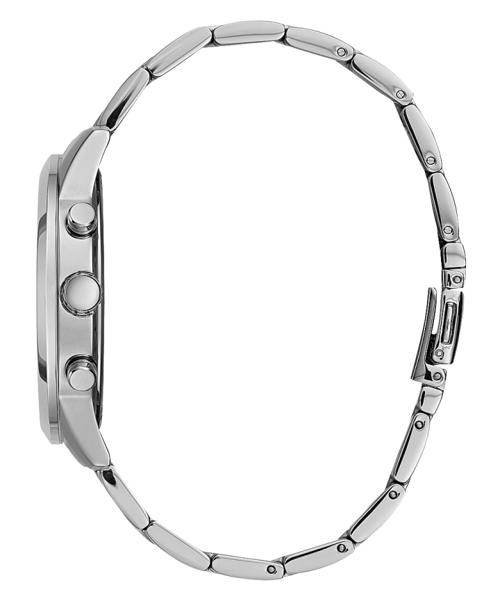 Silver Tone Case Silver Tone Stainless Steel Watch large