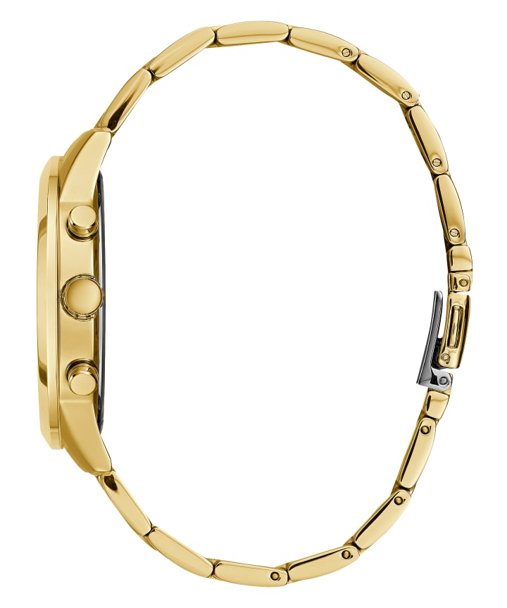 Gold Tone Case Gold Tone Stainless Steel Watch large