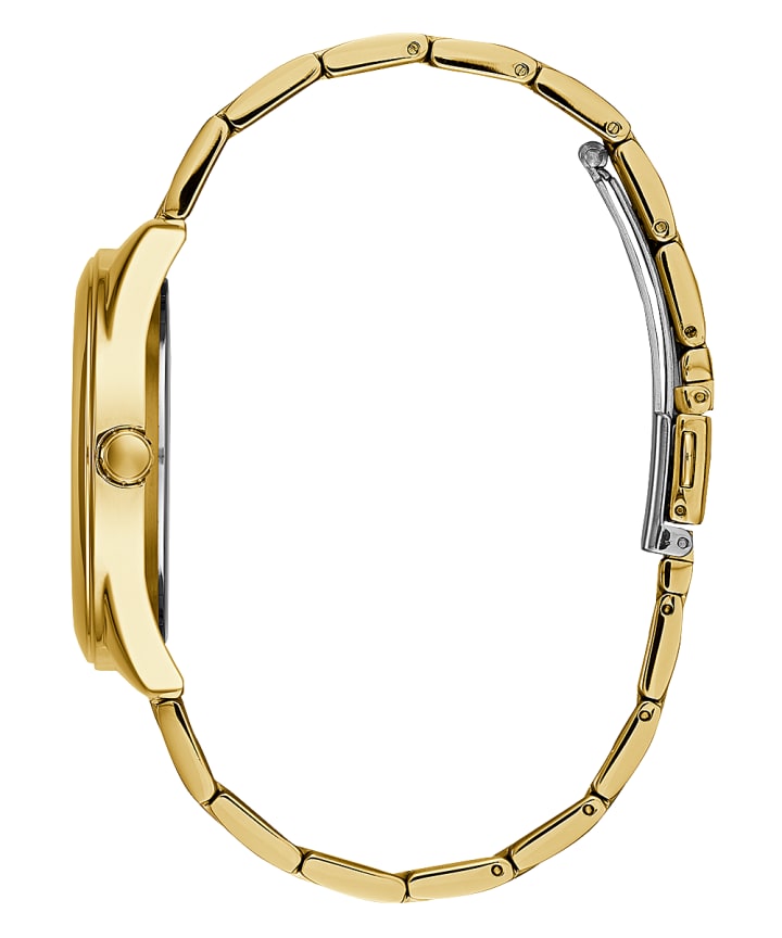 Gold Tone Case Gold Tone Stainless Steel Watch large