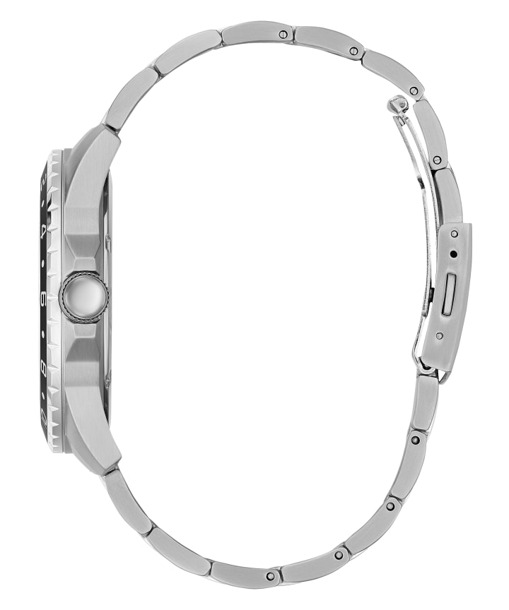 Silver Tone Case Silver Tone Stainless Steel Watch large