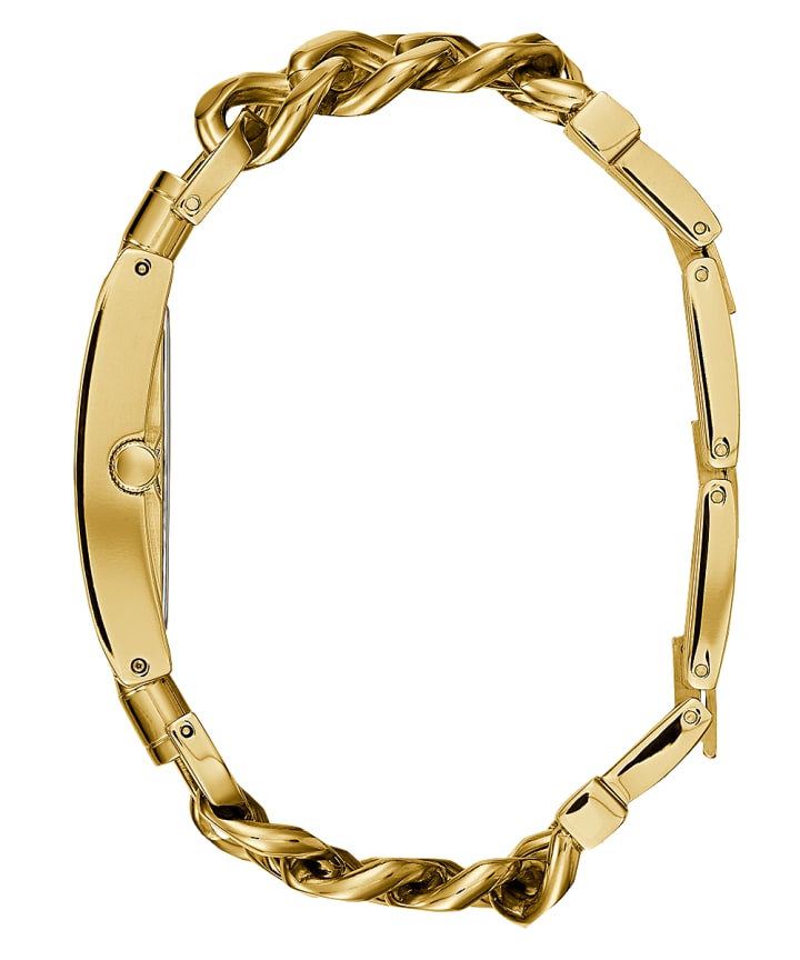 Gold Tone Case Gold Tone Stainless Steel Watch large
