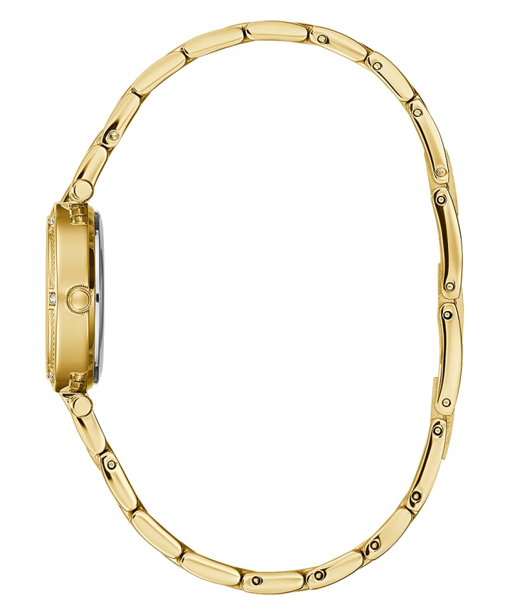Gold Tone Case Gold Tone Stainless Steel Watch large