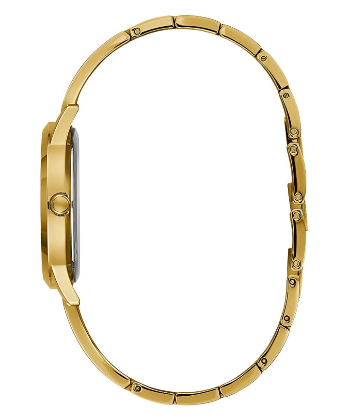 Gold Tone Case Gold Tone Stainless Steel Watch large