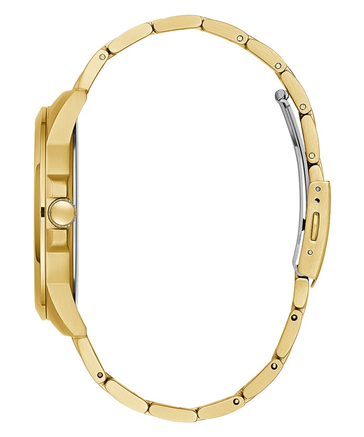 Gold Tone Case Gold Tone Stainless Steel Watch large