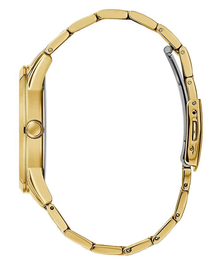 Gold Tone Case Gold Tone Stainless Steel Watch large