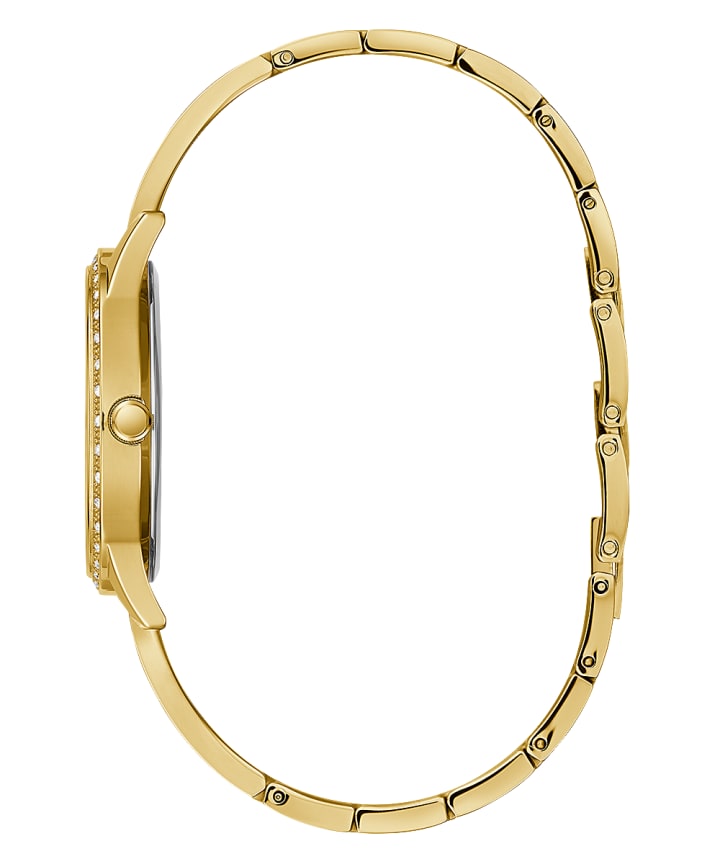 Gold Tone Case Gold Tone Stainless Steel Watch large
