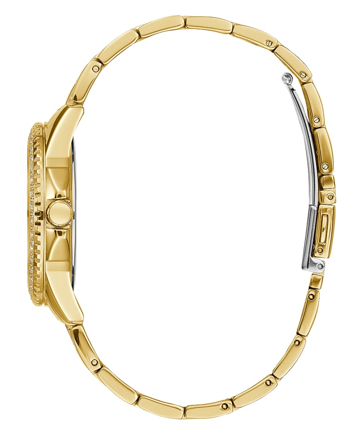 Gold Tone Case Gold Tone Stainless Steel Watch large
