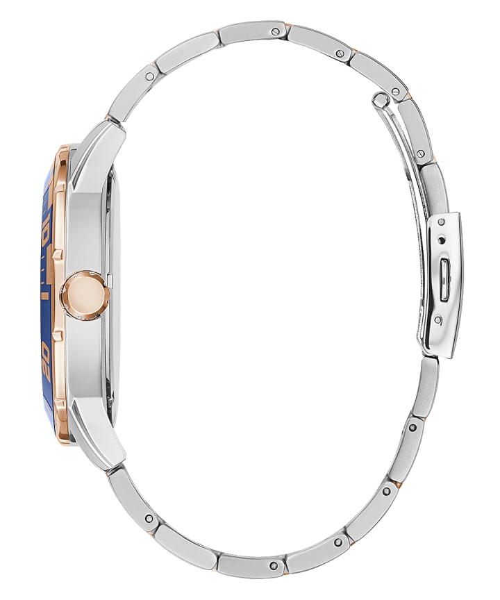 Silver Tone Case 2-Tone Stainless Steel Watch large