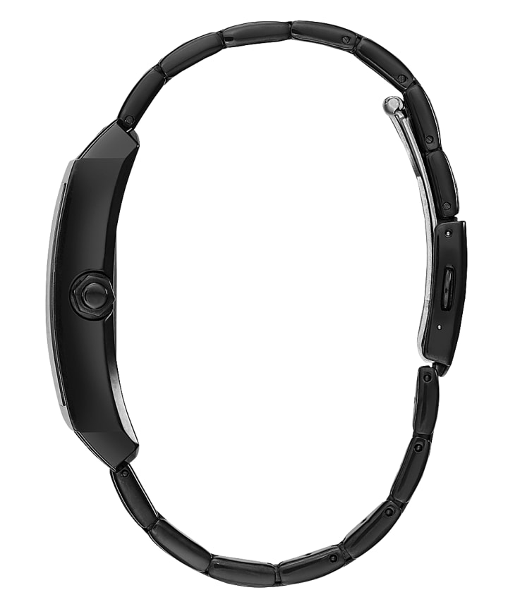 Black Case Black Stainless Steel Watch large