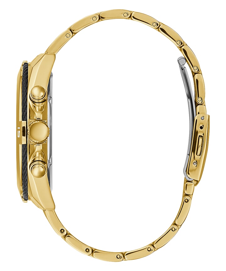 Gold Tone Case Gold Tone Stainless Steel Watch large