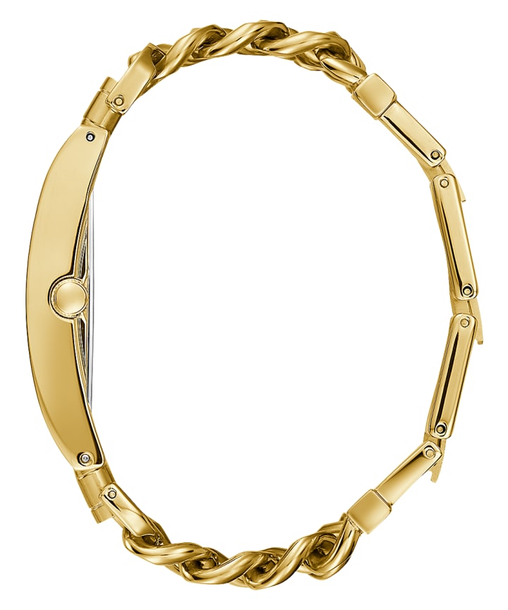 Gold Tone Case Gold Tone Stainless Steel Watch large