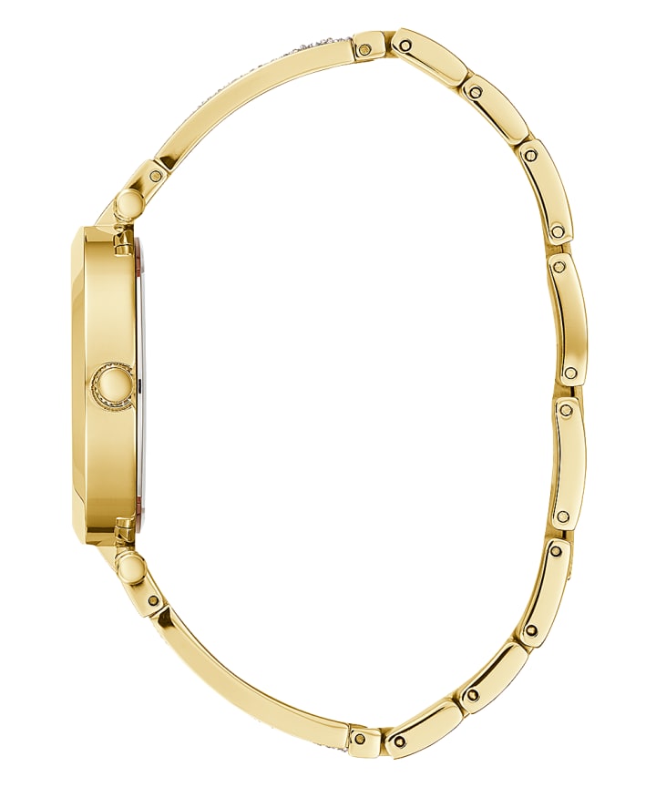 Gold Tone Case Gold Tone Stainless Steel Watch large