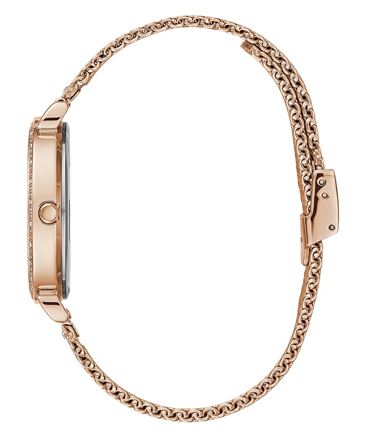 Rose Gold Tone Case Rose Gold Tone Stainless Steel/Mesh Watch large