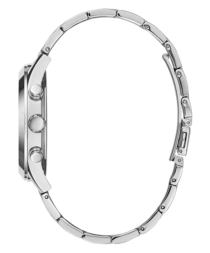 Silver Tone Case Silver Tone Stainless Steel Watch large