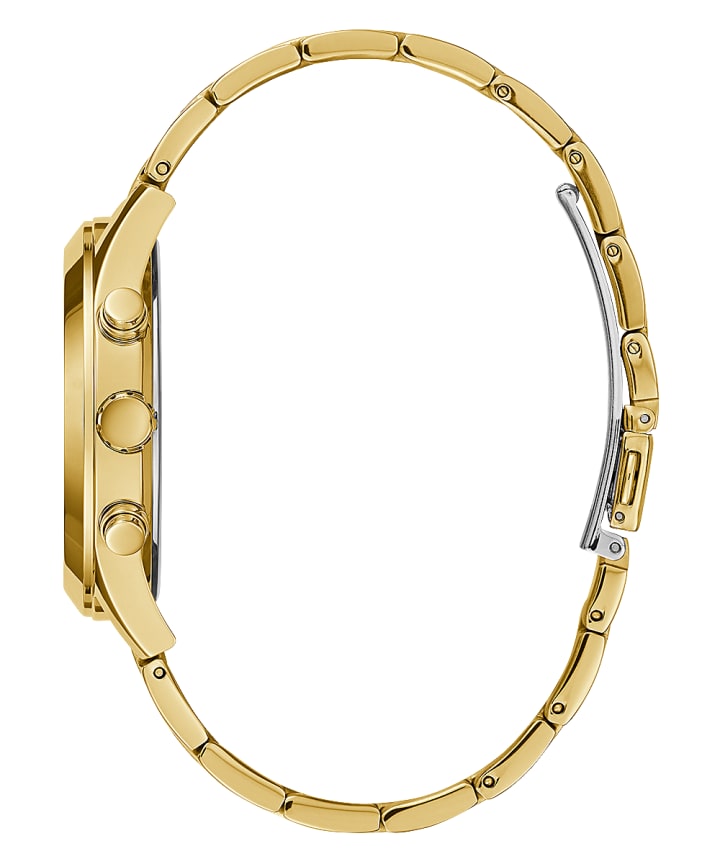 Gold Tone Case Gold Tone Stainless Steel Watch large
