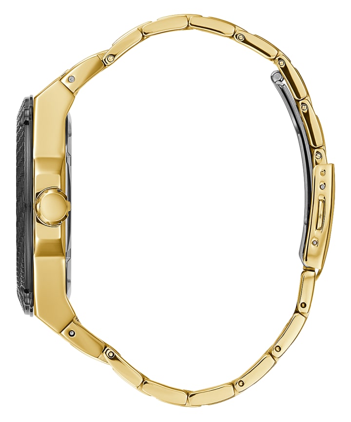 Gold Tone Case Gold Tone Stainless Steel Watch large