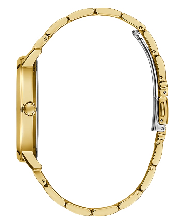 Gold Tone Case Gold Tone Stainless Steel Watch large