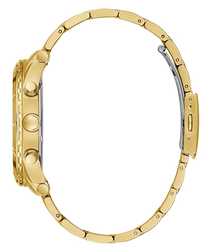 Gold Tone Case Gold Tone Stainless Steel Watch large