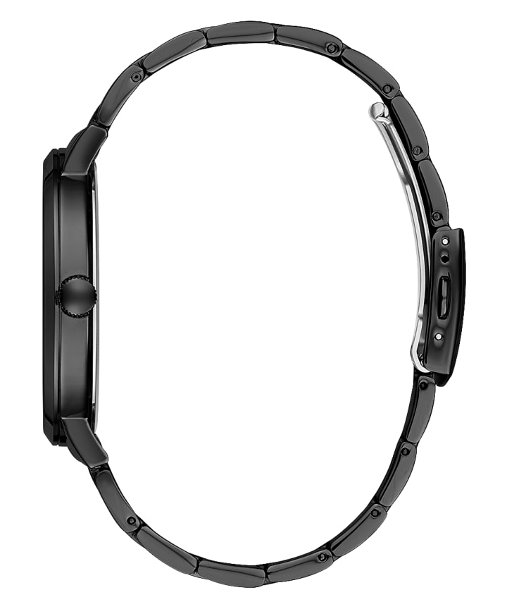Black Case Black Stainless Steel Watch large
