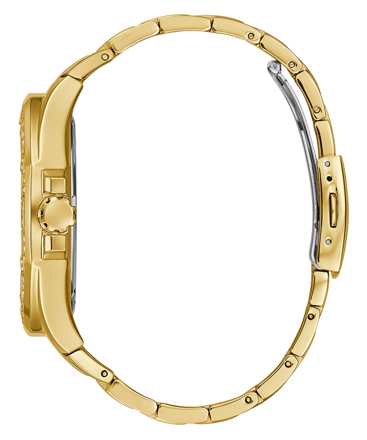 Gold Tone Case Gold Tone Stainless Steel Watch large