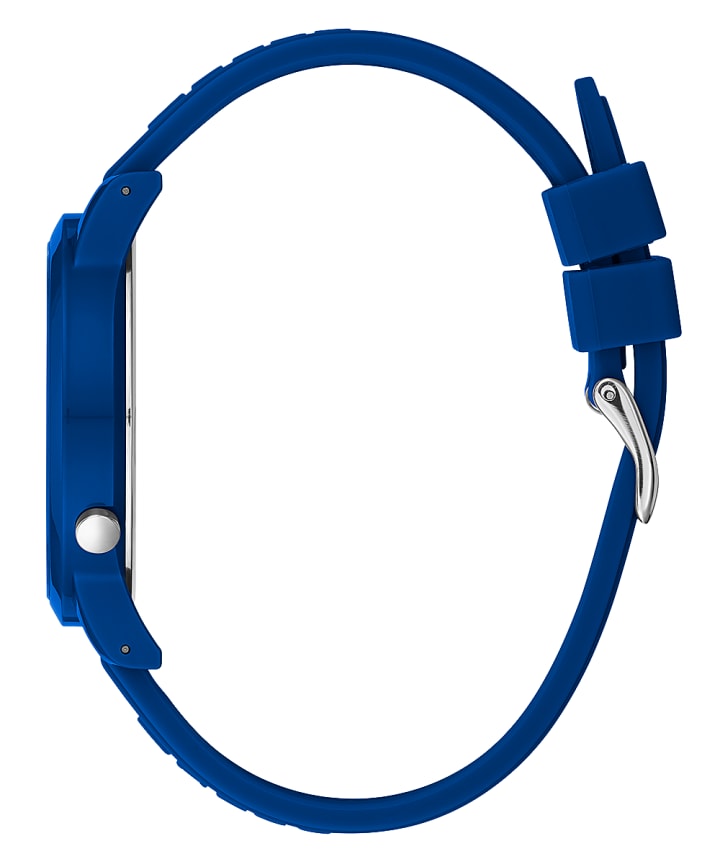 Blue Case Blue Silicone Watch large