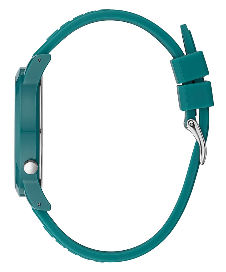 Blue Case Turquoise Silicone Watch large