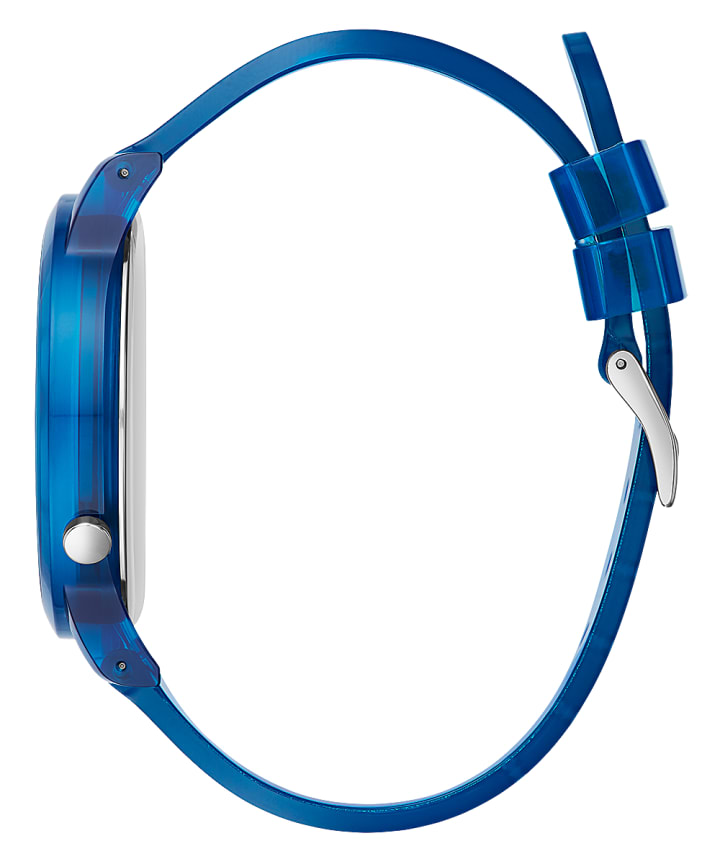 J BALVIN BLUE CASE BLUE NYLON WATCH large