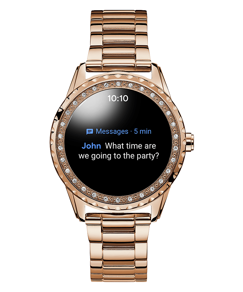 frivillig supplere ligevægt Jemma Touch Ladies Rose Gold Smartwatch in Rose Gold Stainless - GUESS  CONNECT