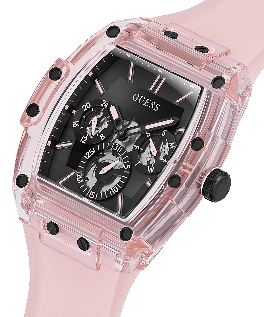 SPORTING PINK LIMITED EDITION 43MM PINK & BLACK WATCH - GUESS Watches