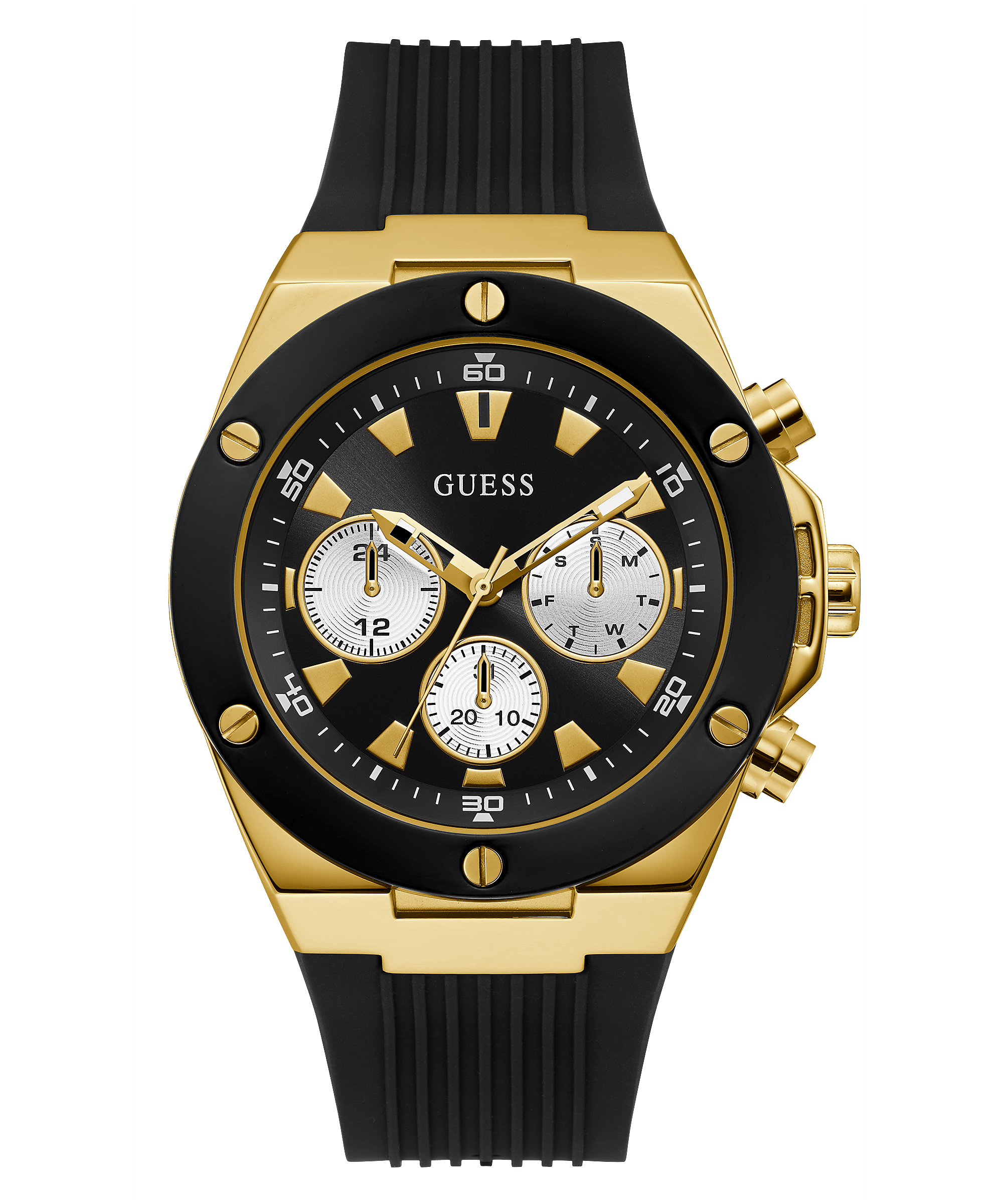 Gold Case Silicone Watch - GUESS Watches