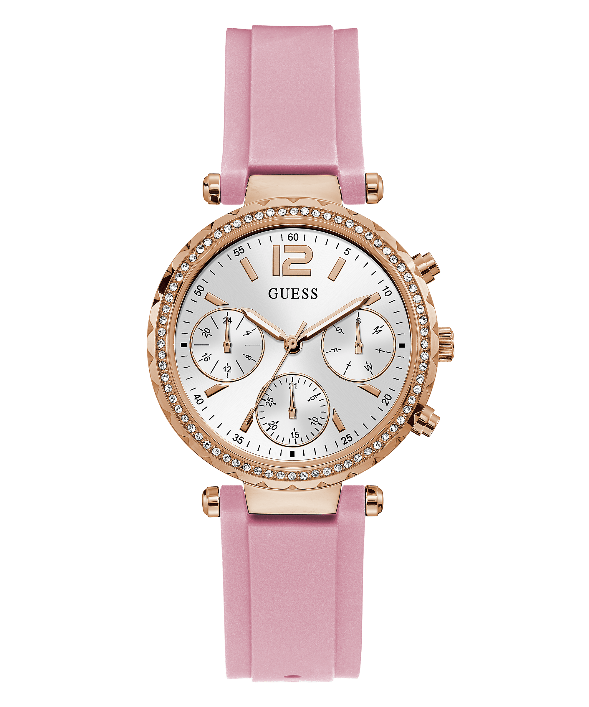 angreb Tarmfunktion Antagelser, antagelser. Gætte Rose Gold Tone Case Pink Silicone Watch - GUESS Watches