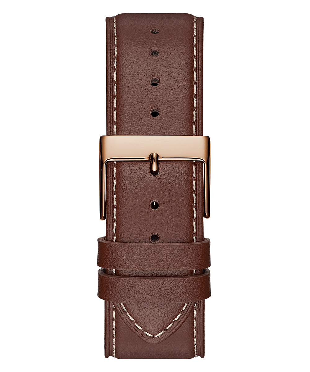 Rose Gold Tone Case Genuine Leather Watch