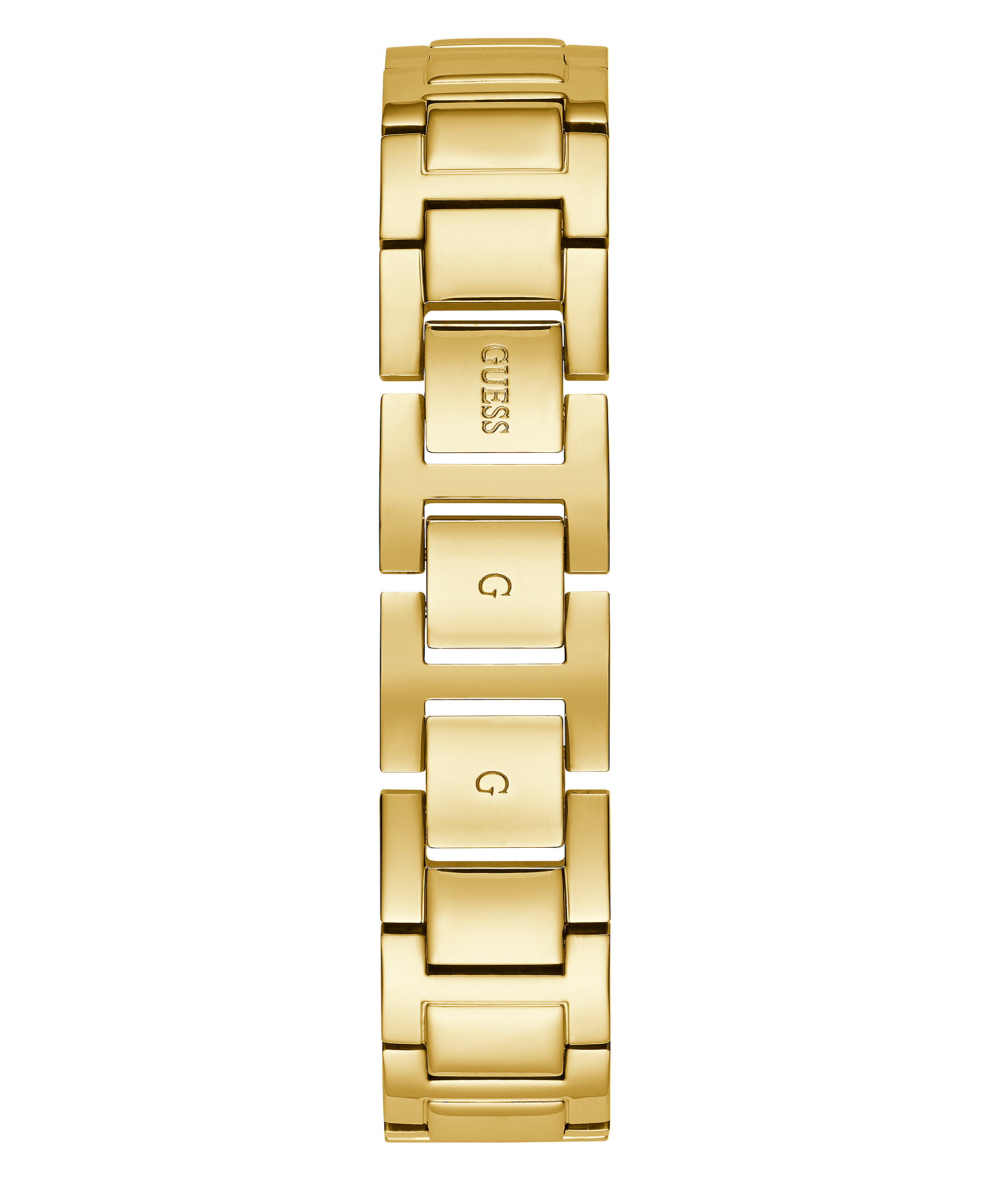 Gold Tone Case Black Resin Watch