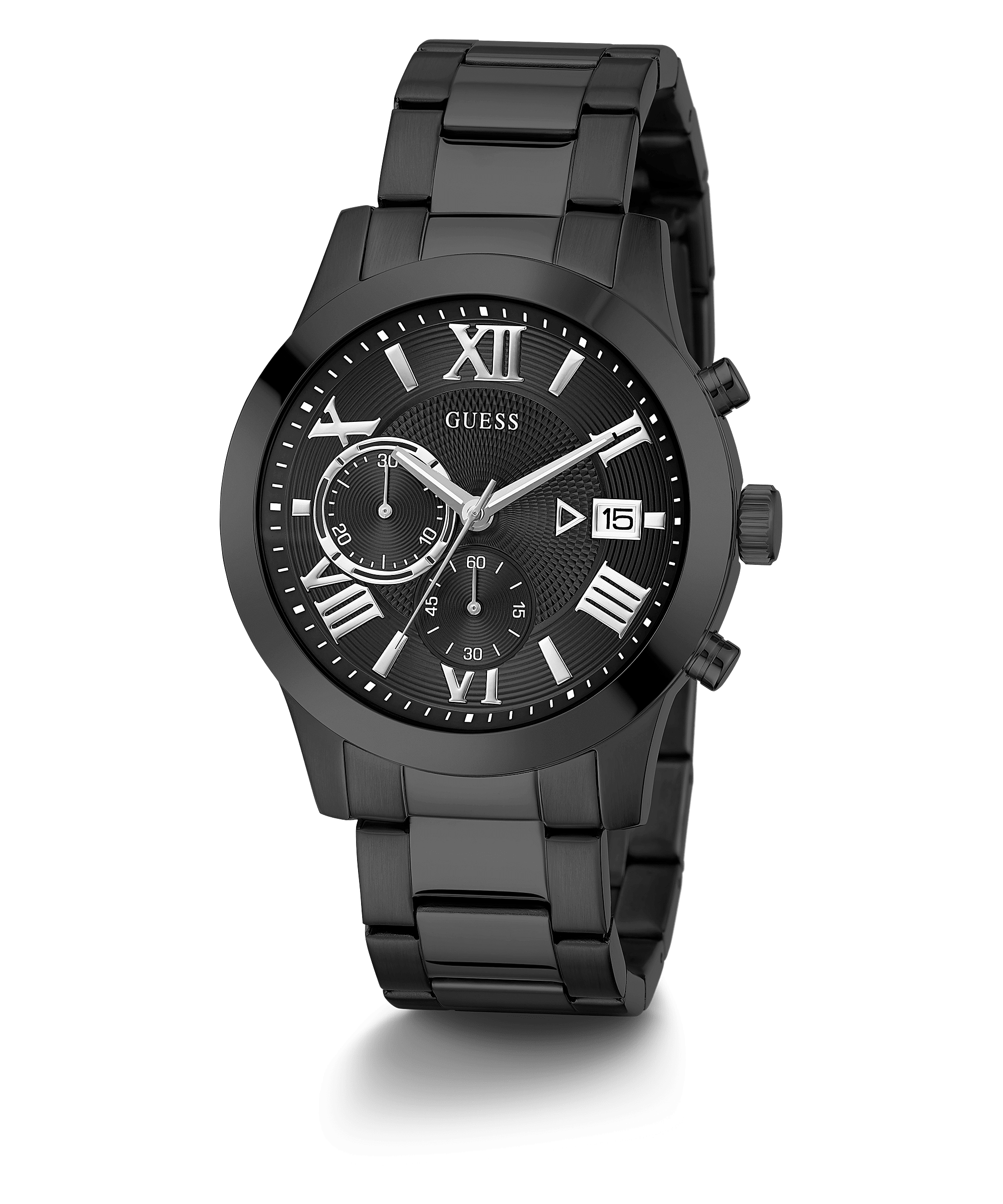 Black Case Black Stainless Steel Watch